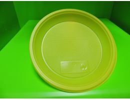 Тарелка пластиковая одноразовая ПС Д=170 желтая Диапазон 50 шт/уп, 1600 шт/кор.